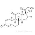 Pregna-1,4-diène-3,11,20-trione, 17,21-dihydroxy-16-méthyle -, (57187081,16b) - CAS 1247-42-3